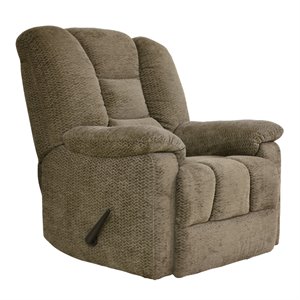 Pemberly Row Contemporary Recliner in Brown