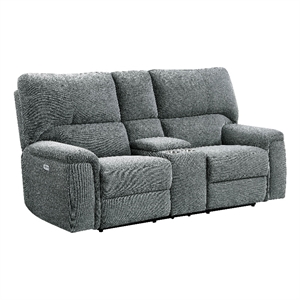 pemberly row double reclining loveseat with center console in charcoal