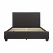 Pemberly Row Contemporary Wood Eastern King Bed in Dark Brown