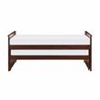 Pemberly Row Transitional Wood Twin/ Twin Bed in Dark Cherry