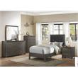 Pemberly Row 2-Drawers Contemporary Wood Nightstand in Dark Gray