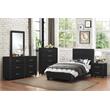 Pemberly Row 2-Drawers Contemporary Wood Nightstand in Black