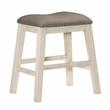 Pemberly Row 5-Piece 3-Shelf Wood Counter Height Dining Set in Antique White