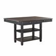 Pemberly Row 5-Piece 4 Drawers Wood Counter Height Dining Set in Natural