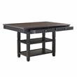 Pemberly Row 5-Piece 4 Drawers Wood Counter Height Dining Set in Natural