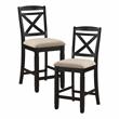 Pemberly Row 5-Piece 4 Drawers Wood Counter Height Dining Set in Natural