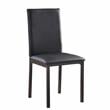 Pemberly Row 5-Piece Transitional Metal Dining Set in Black