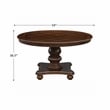 Pemberly Row 5-Piece Traditional Wood Dining Set in Brown Cherry