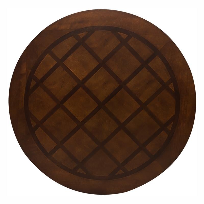 Pemberly Row 5-Piece Traditional Wood Dining Set in Brown Cherry