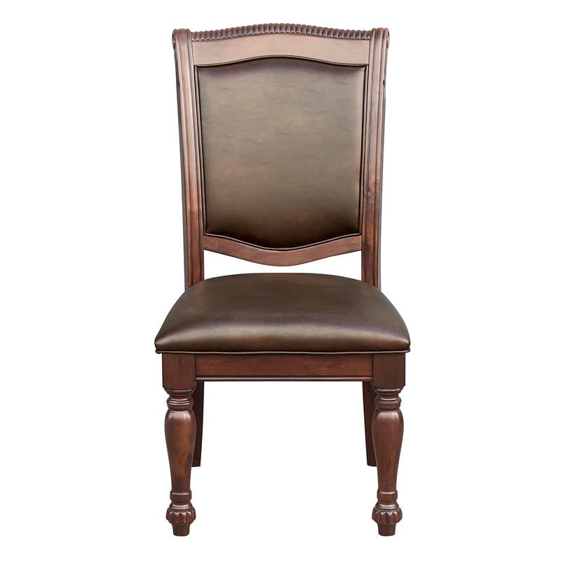 Pemberly Row 5-Piece Traditional Wood Dining Set in Brown Cherry