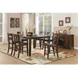 Pemberly Row 5-Piece Transitional Wood Counter Height Dining Set in Cherry