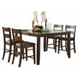 Pemberly Row 5-Piece Transitional Wood Counter Height Dining Set in Cherry