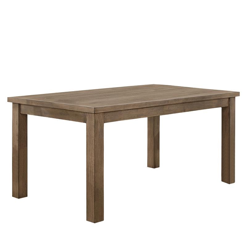 Pemberly Row 5-Piece Contemporary Wood Dining Set in Natural and Black