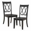 Pemberly Row 5-Piece Contemporary Wood Dining Set in Natural and Black