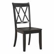 Pemberly Row 5-Piece Contemporary Wood Dining Set in Natural and Black