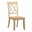 Pemberly Row 5-Piece Contemporary Wood Dining Set in Natural and Buttermilk