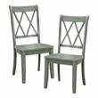 Pemberly Row 5-Piece Contemporary Wood Dining Set in Natural and Teal