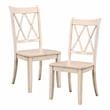 Pemberly Row 5-Piece Contemporary Wood Dining Set in Natural and White