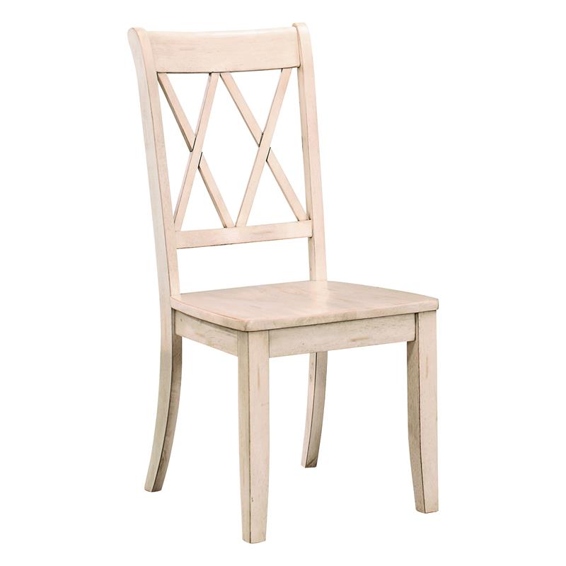 Pemberly Row 5-Piece Contemporary Wood Dining Set in Natural and White