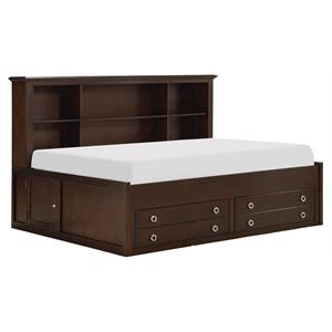 pemberly row 65 inches traditional wood full daybed in espresso