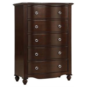 pemberly row dovetail drawers traditional wood media chest in espresso