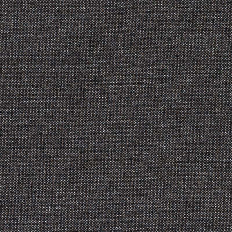 Pemberly Row Fabric Full Platform Bed with Storage Drawer in Gray