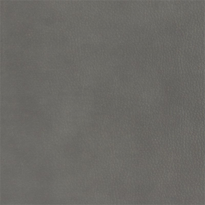 Pemberly Row Traditional Faux Leather Glider Reclining Chair in Gray