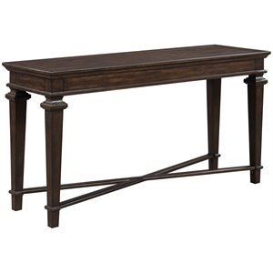 Pemberly Row 56&quot Traditional Wooden Console Table in Espresso