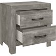 Pemberly Row Wood 2 Drawer Nightstand in Gray