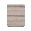 Pemberly Row Contemporary 2 Drawer Nightstand in Truffle