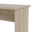Pemberly Row Contemporary Desk with 3 Drawers in Oak Structure