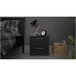 Pemberly Row 2 Drawer Nightstand in Black Woodgrain