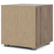 Pemberly Row Contemporary 2 Drawer Nightstand in Walnut