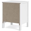 Pemberly Row Contemporary 2 Drawer Nightstand in White