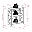 Pemberly Row 2-Tier Wide Solid Wood Storage Book Shelf in Espresso