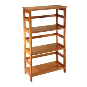 pemberly row 3-tier bookshelf in honey
