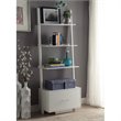 Pemberly Row Bookcase File Drawer in White Wood Finish