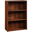 Pemberly Row 3-Shelf Modern Engineered Wood Bookcase in Brook Cherry