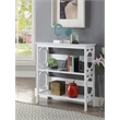 Pemberly Row Two-Shelf Bookcase in White Wood Finish