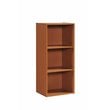 Pemberly Row Three Shelf Wooden Bookcase in Cherry Finish