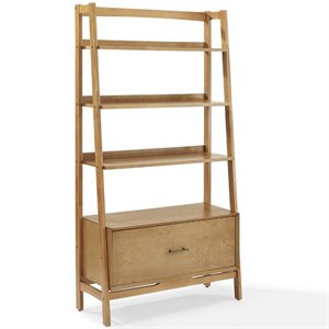 Pemberly Row 38&quot 4 Shelf Bookcase in Acorn