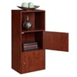Pemberly Row Two-Door Bookcase in Cherry Wood Finish