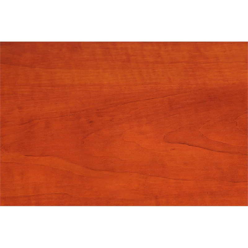 Pemberly Row 3 Tier Bookcase in Cherry and Black Wood Finish