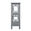 Pemberly Row Three-Tier Bookcase in Gray Wood Finish