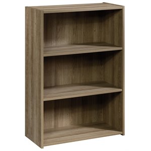 Pemberly Row 3-Shelf Modern Engineered Wood Bookcase in Summer Oak