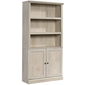 Pemberly Row 3-Shelf Modern Engineered Wood Bookcase in Chestnut