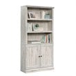Pemberly Row 3-Shelf Modern Engineered Wood Bookcase w/Hidden Storage in White