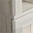 Pemberly Row 3-Shelf Modern Engineered Wood Bookcase w/Hidden Storage in White