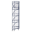 Pemberly Row Five-Tier Folding Corner Shelf in Blue Metal