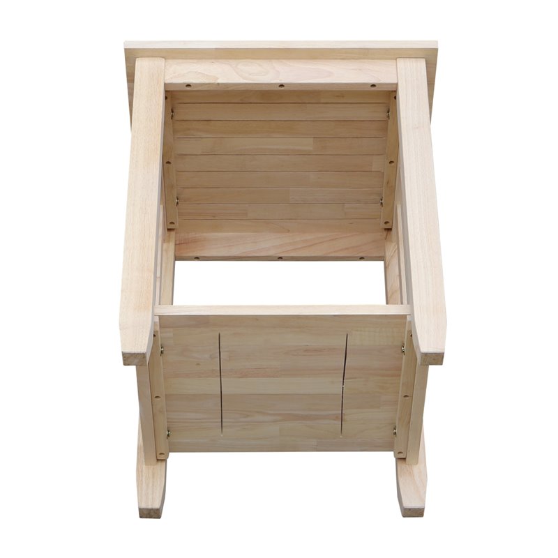 Pemberly Row Solid Hardwood Tall End Table